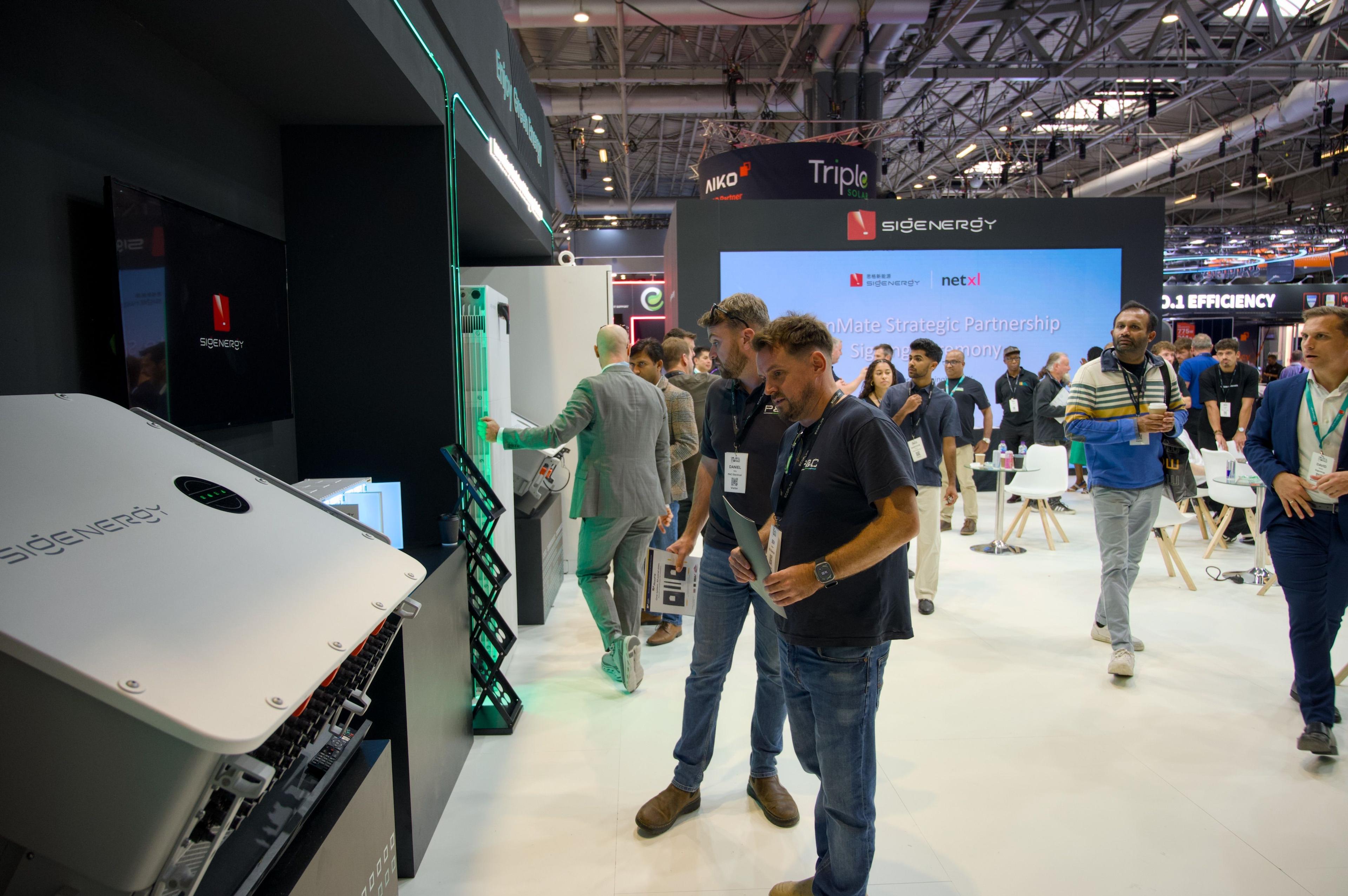 Ben Thorburn and Dan Kelly of P&C Electrical at Solar & Storage Live 2026, NEC Birmingham